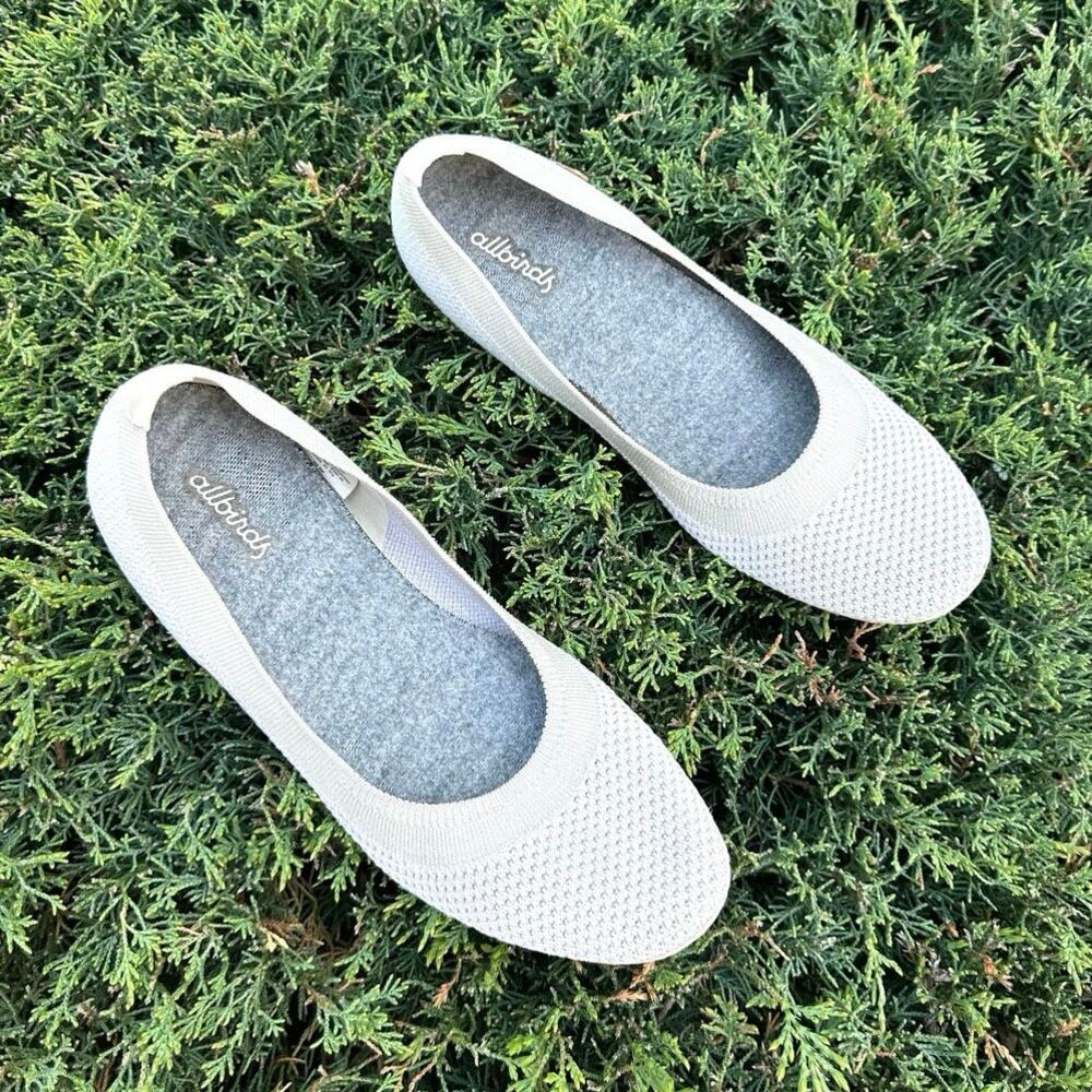 Allbirds Women's Tree Breezers Flats Size 7.5 Beige‎ Shoes